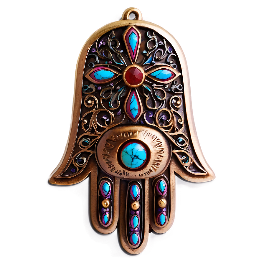 Hamsa Hand Amulet Png Yav PNG image