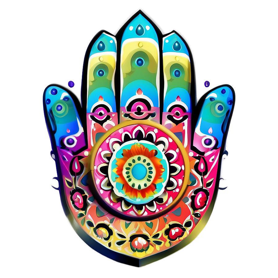 Hamsa Hand Boho Style Png Mhx PNG image