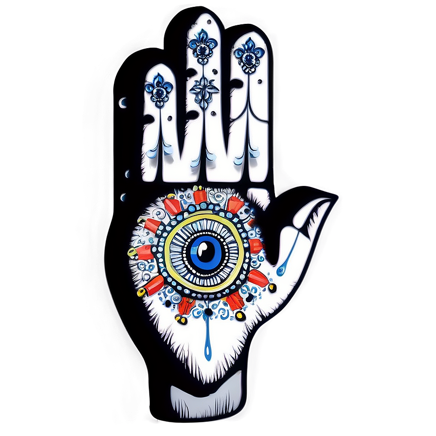 Hamsa Hand Drawing Png Jnu PNG image