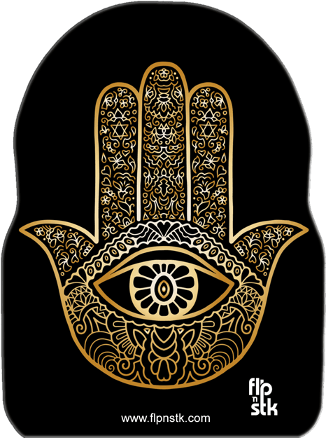 Hamsa Hand Eye Design PNG image