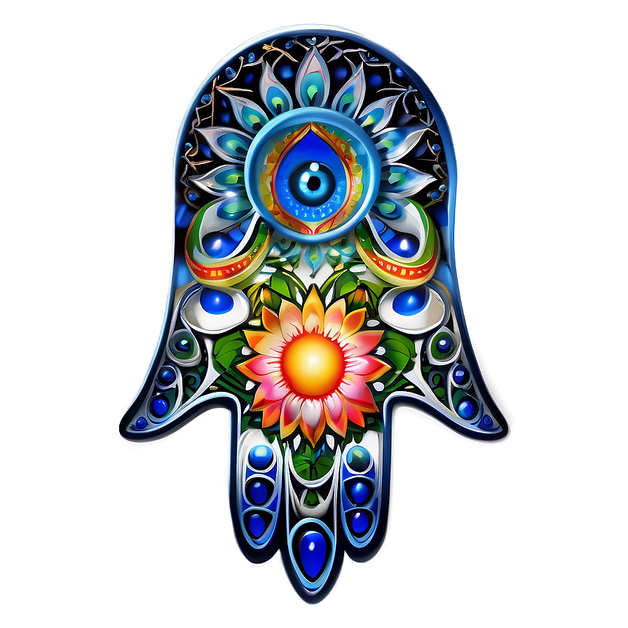 Hamsa Mandala Png 06252024 PNG image