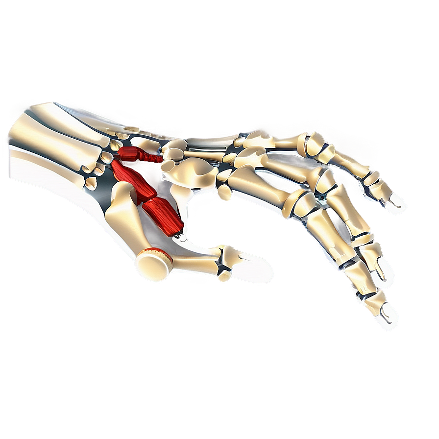 Hand And Wrist Bones Anatomy Png 06132024 PNG image