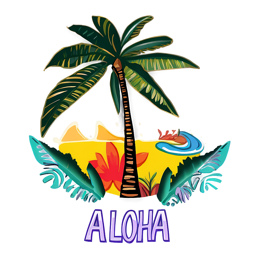 Hand-drawn Aloha Quote Png Sqy PNG image