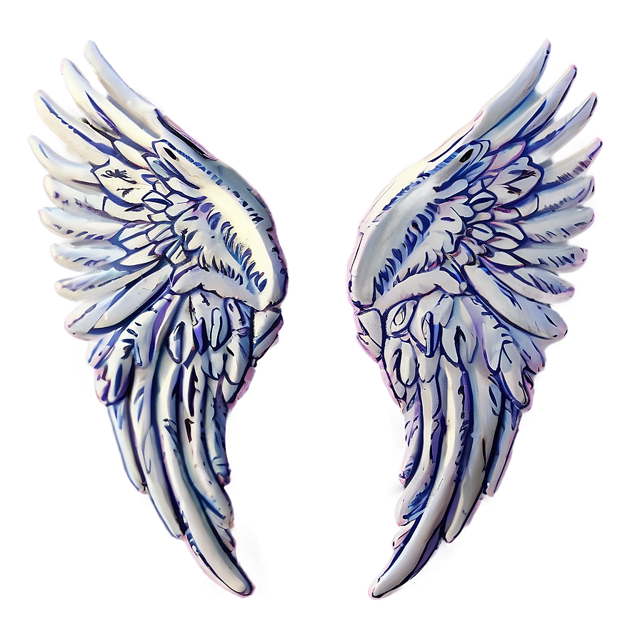 Hand-drawn Angel Wings Model Png Ebl57 PNG image