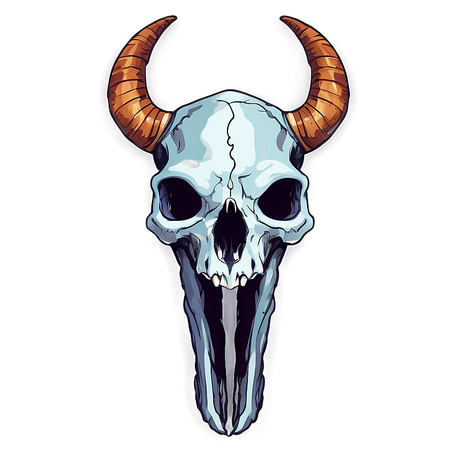 Hand-drawn Animal Skull Png 24 PNG image