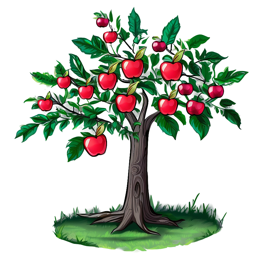 Hand Drawn Apple Tree Png Nia92 PNG image