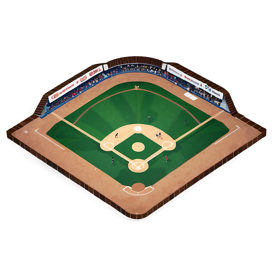 Hand-drawn Baseball Diamond Sketch Png 2 PNG image