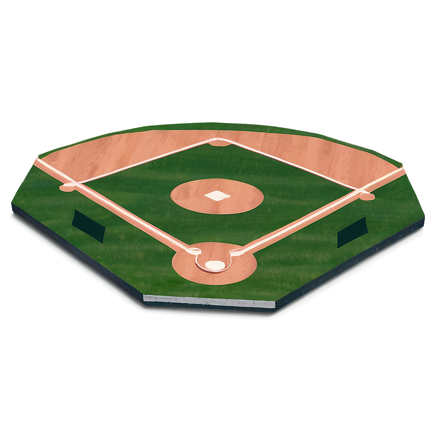 Hand-drawn Baseball Diamond Sketch Png Hsk66 PNG image