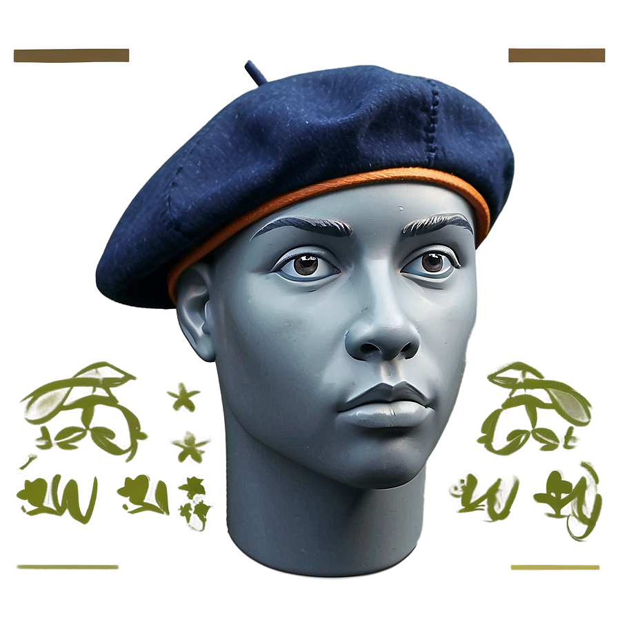 Hand Drawn Beret Png 6 PNG image