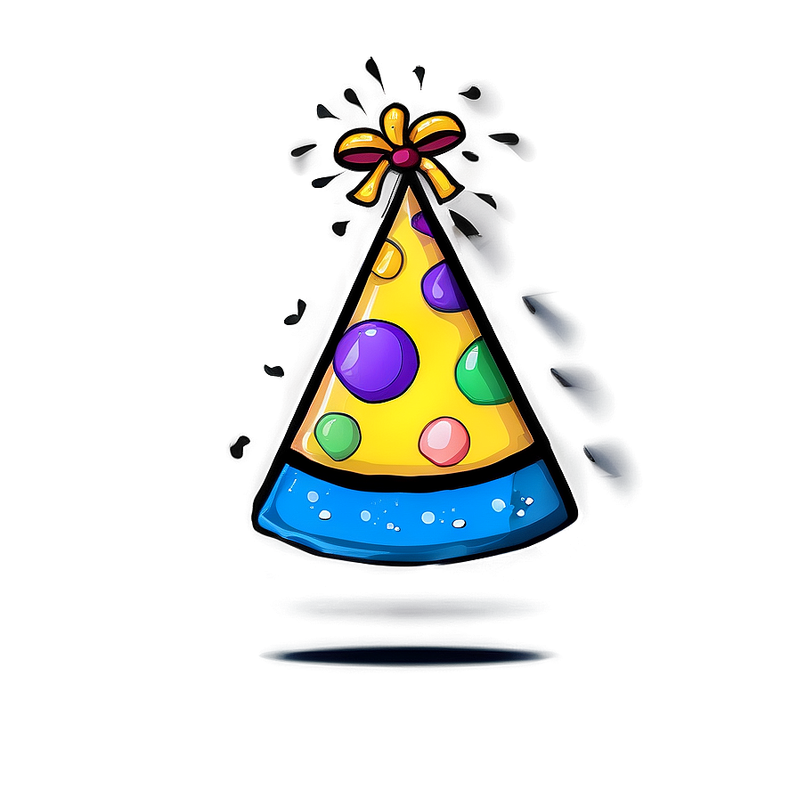 Hand Drawn Birthday Hat Png Uye PNG image