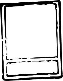 Hand Drawn Black Frame PNG image