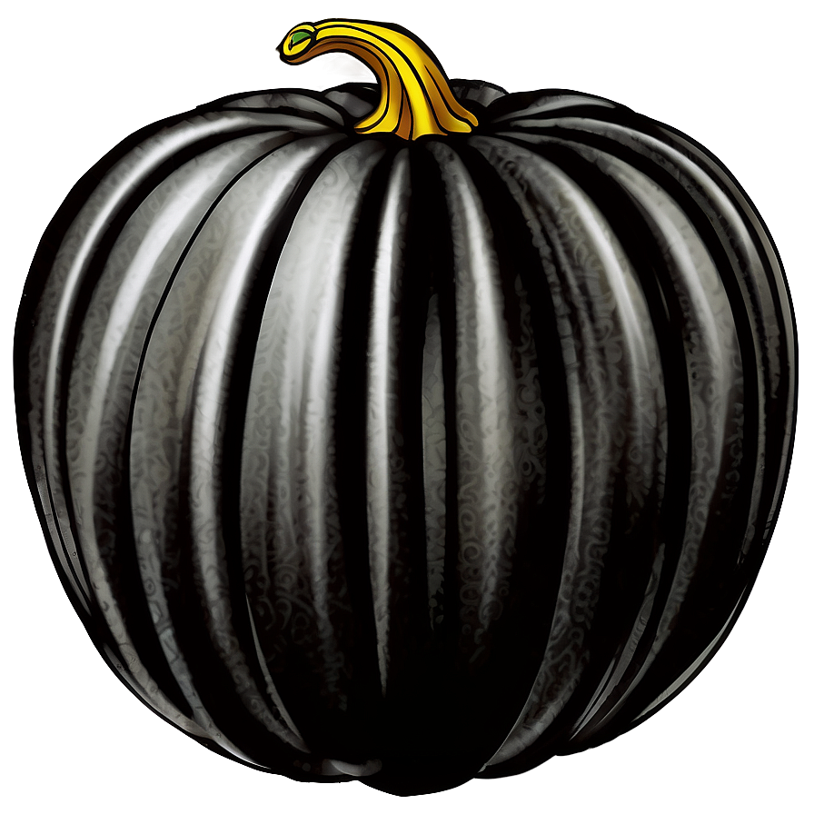 Hand-drawn Black Pumpkin Png Jek42 PNG image