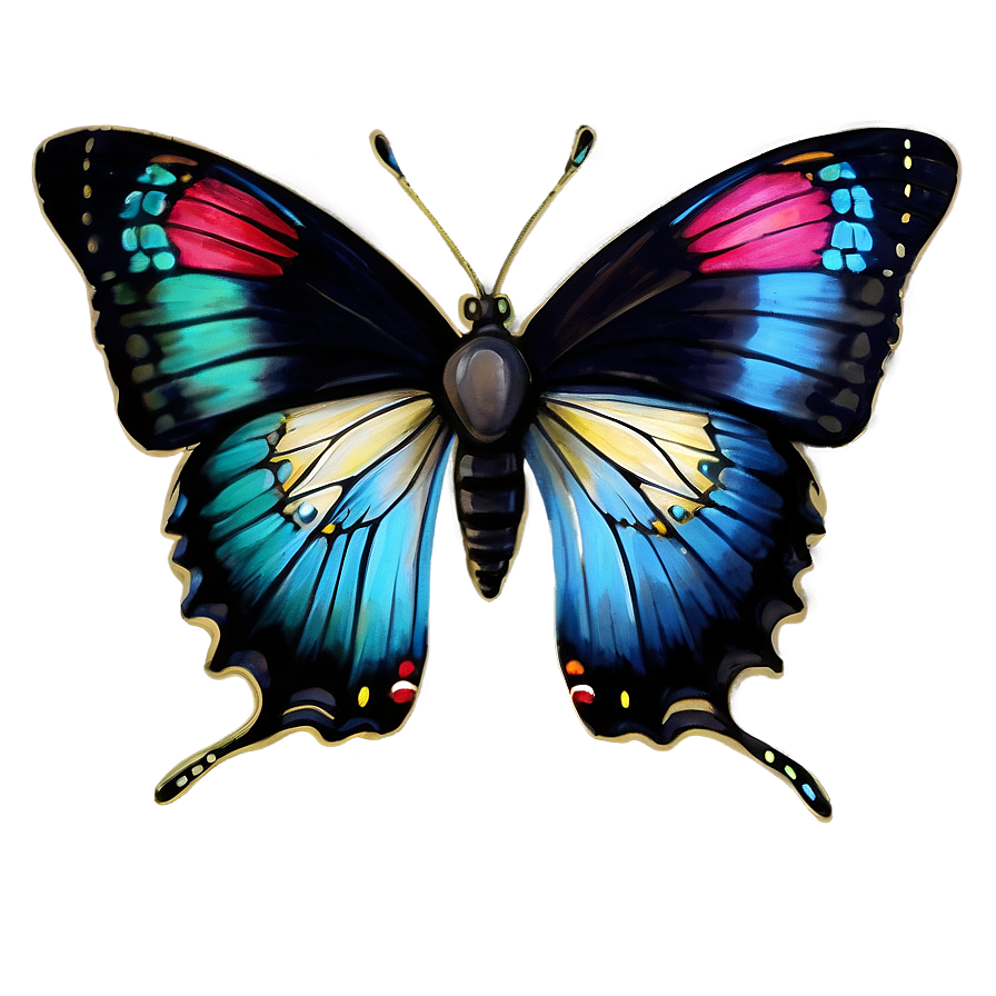 Hand Drawn Butterflies Png 31 PNG image