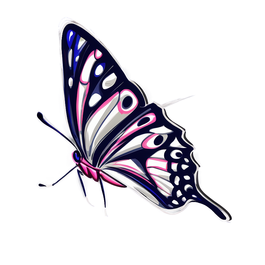 Hand Drawn Butterfly Sketch Png 04292024 PNG image