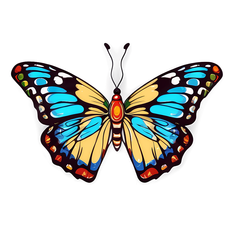 Hand Drawn Butterfly Sketch Png Vyp84 PNG image