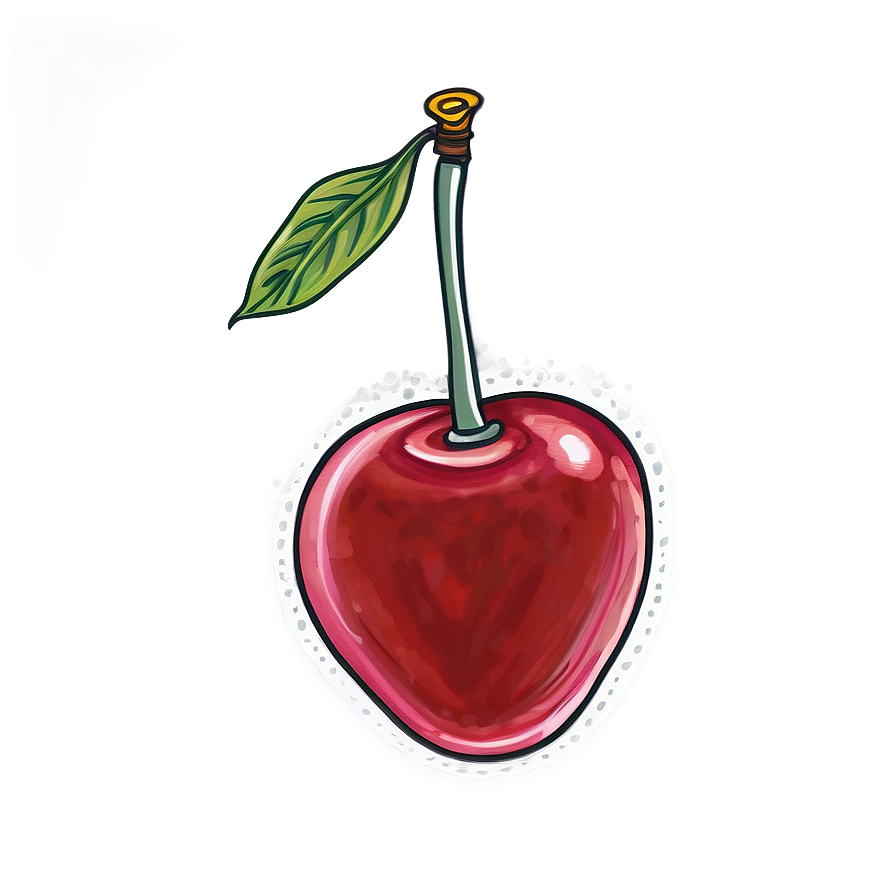 Hand-drawn Cherry Bomb Png Bbh4 PNG image