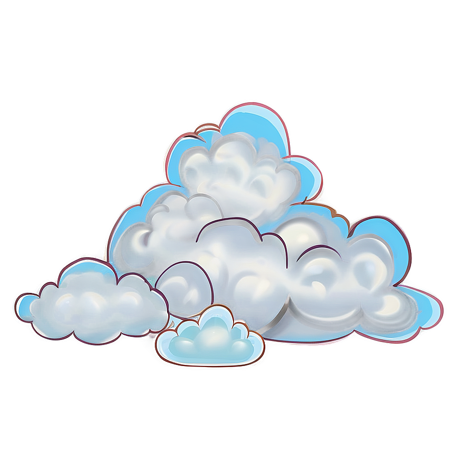 Hand Drawn Clouds Png 04292024 PNG image