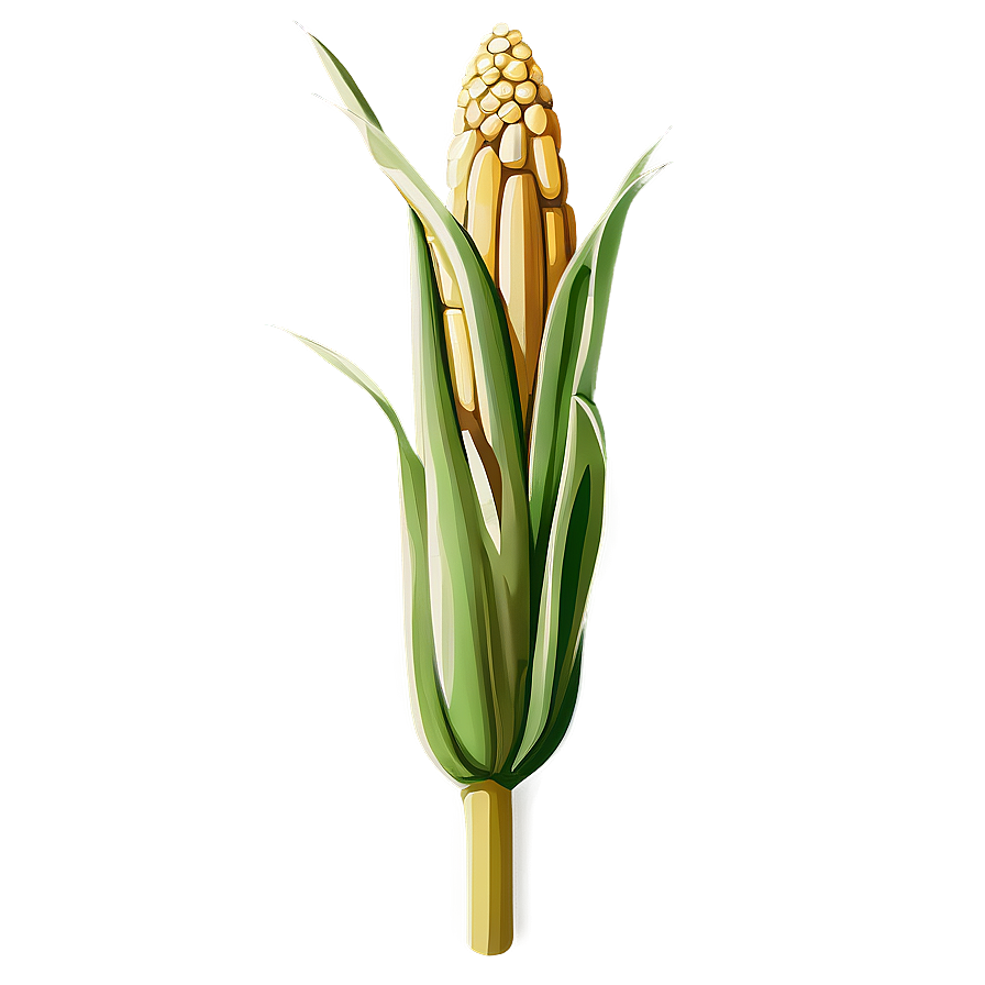 Hand Drawn Corn Stalk Png 22 PNG image