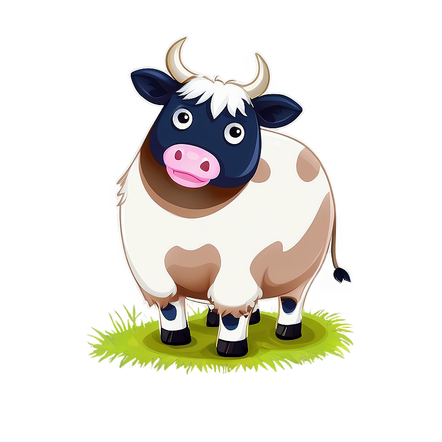 Hand Drawn Cow Clipart Png 06272024 PNG image