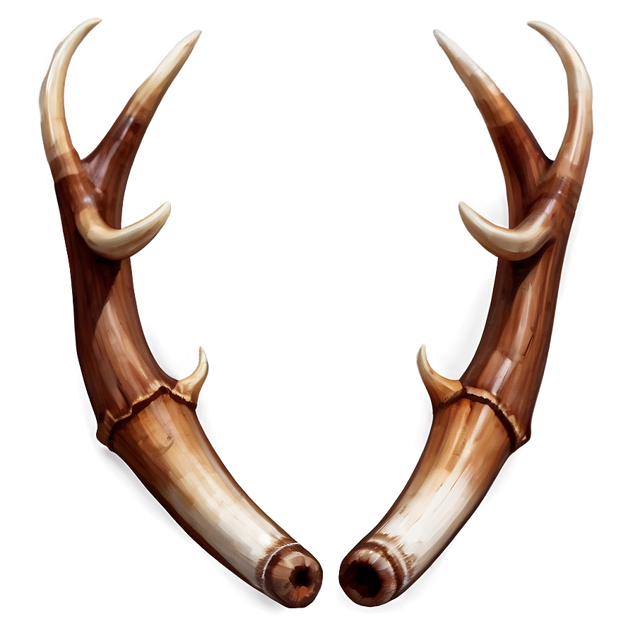 Hand-drawn Deer Antler Depiction Png Umw PNG image