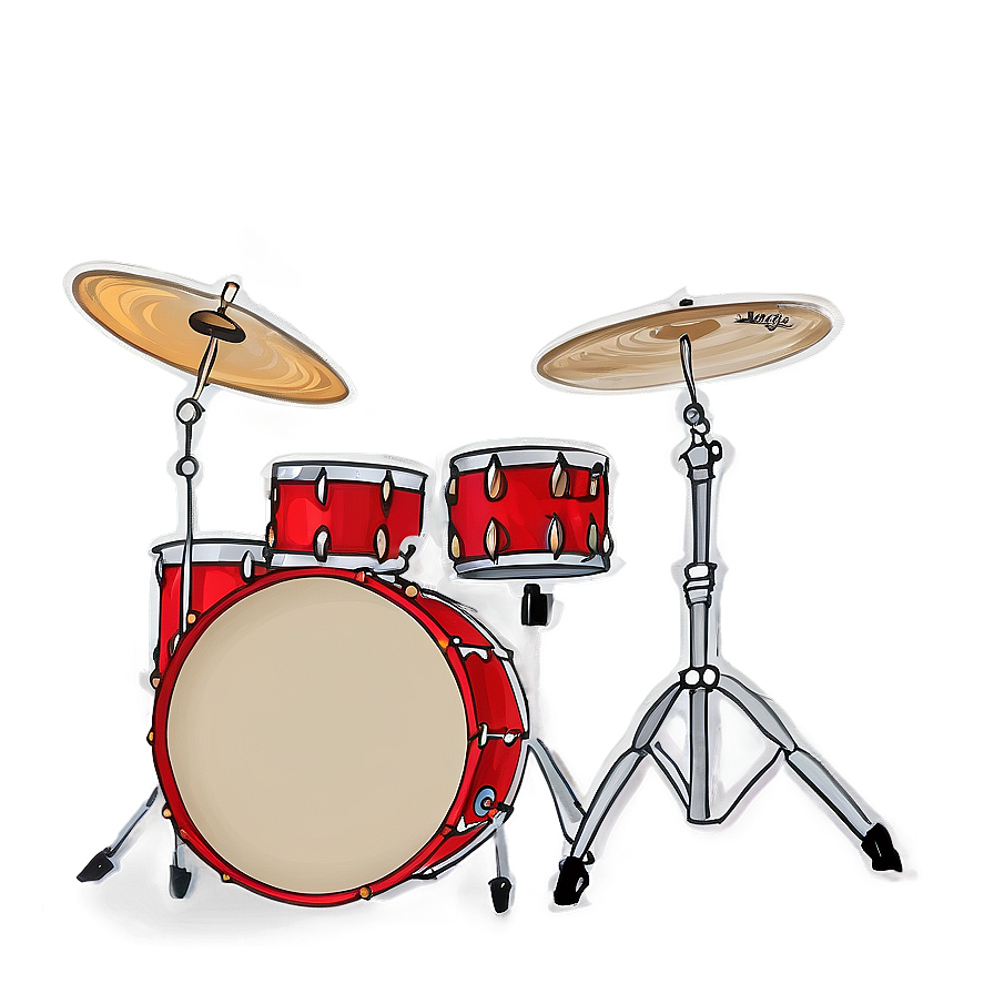 Hand Drawn Drum Kit Png 24 PNG image