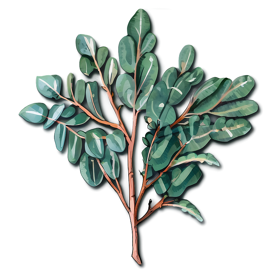 Hand Drawn Eucalyptus Png 05242024 PNG image