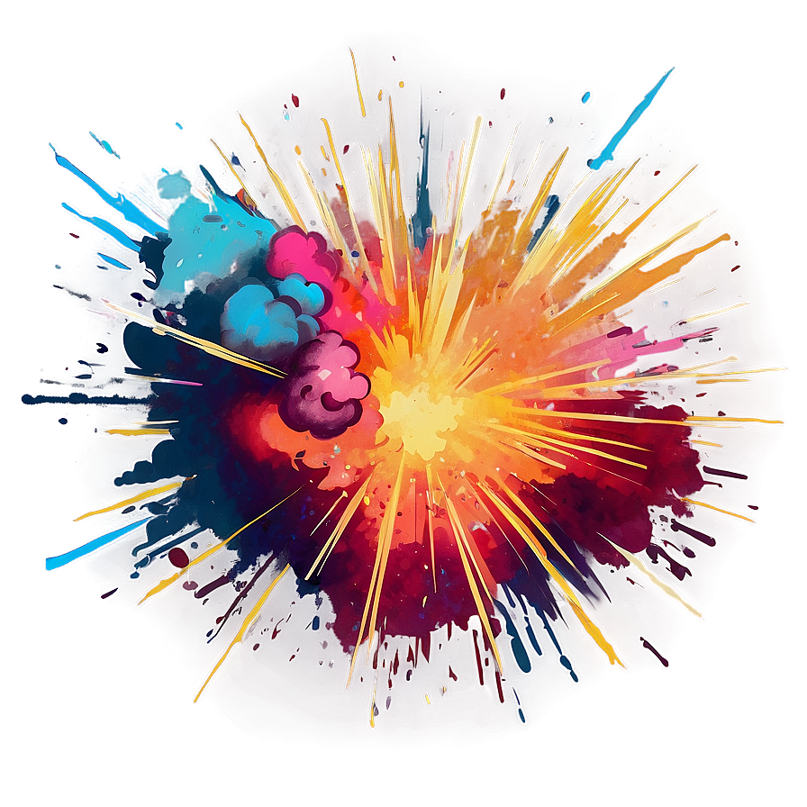 Hand-drawn Explosion Sketch Png Ffj45 PNG image