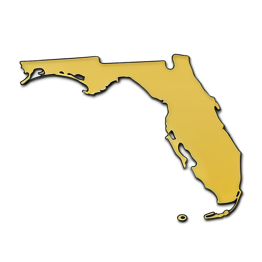 Hand Drawn Florida Outline Png Kew PNG image