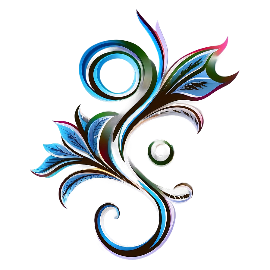 Hand-drawn Flourish Element Png 06212024 PNG image