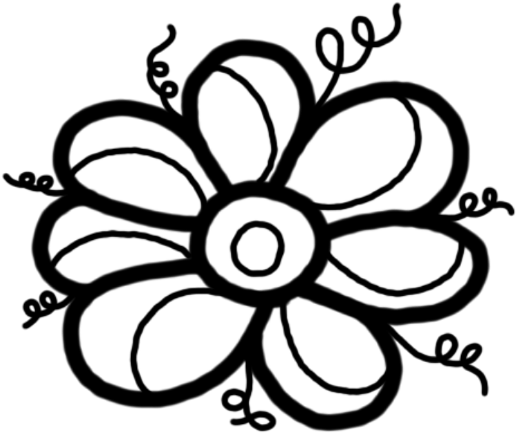 Hand Drawn Flower Doodle.png PNG image