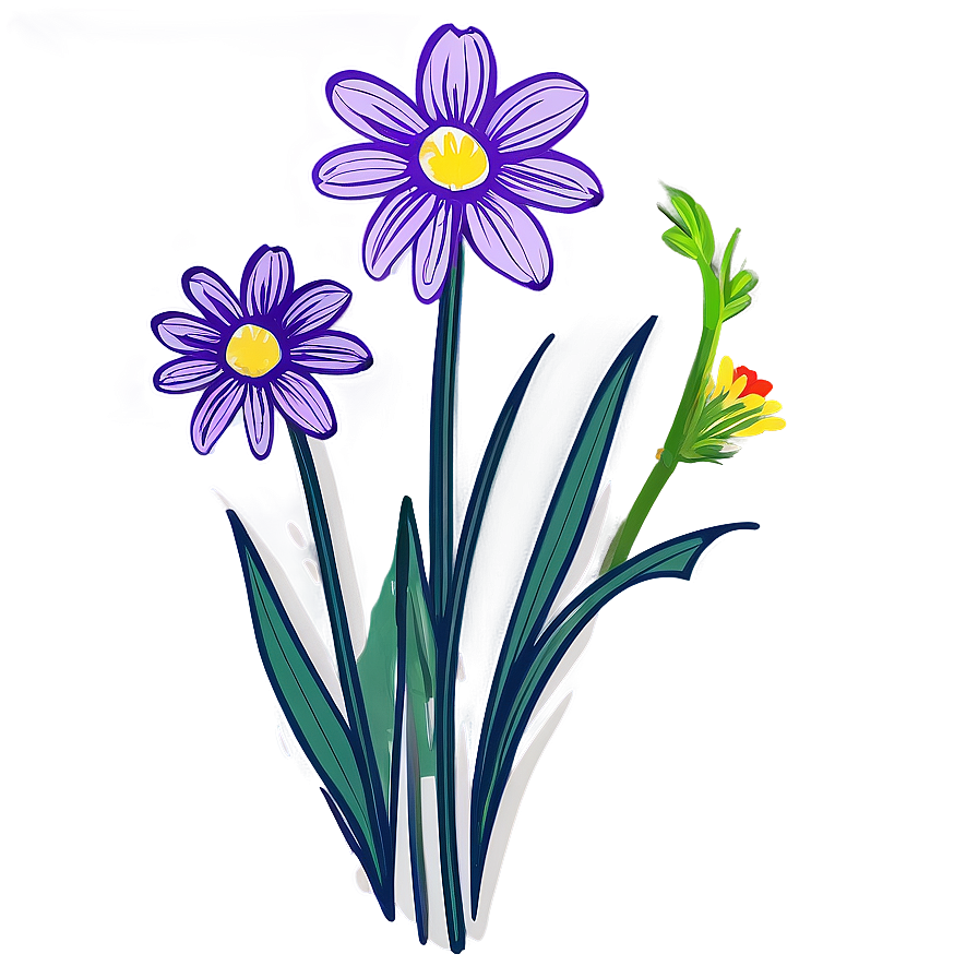 Hand-drawn Flower Illustration Png 06272024 PNG image