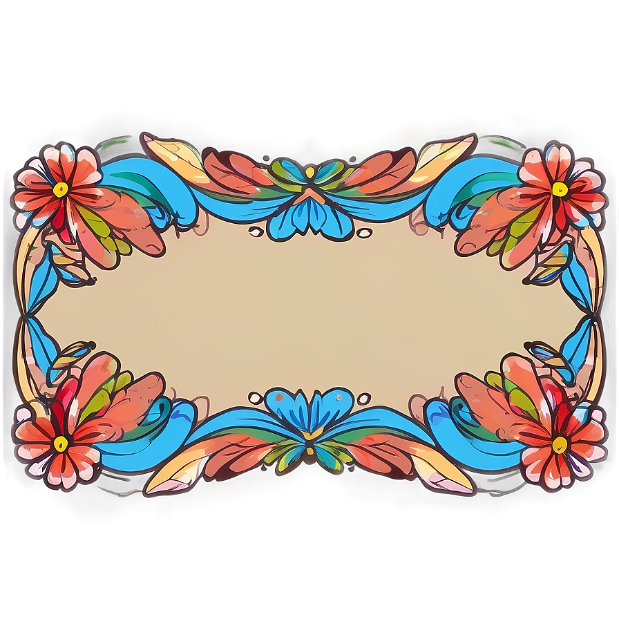 Hand Drawn Frame Border Png 76 PNG image