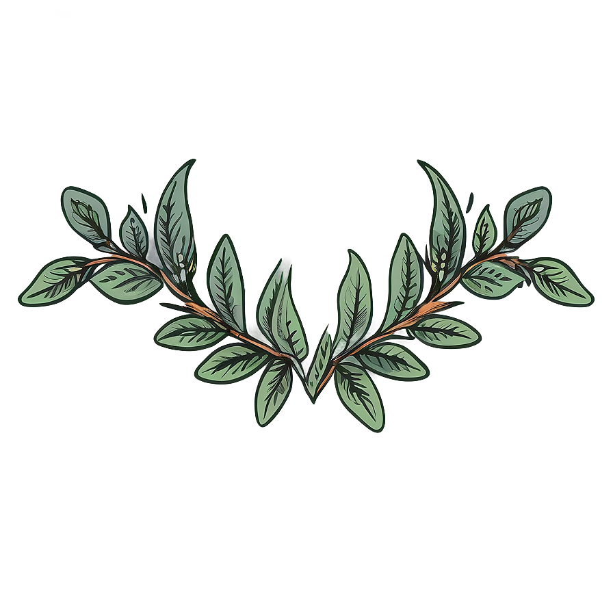 Hand Drawn Laurel Png 51 PNG image