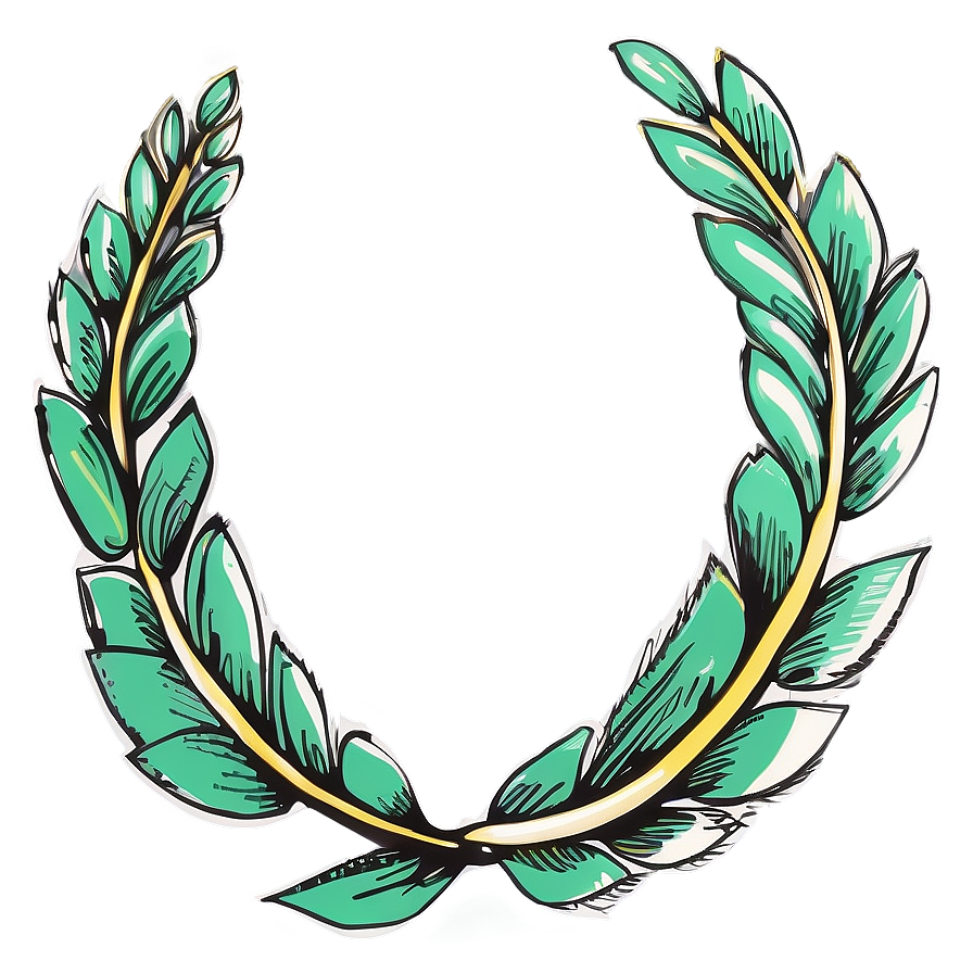 Hand Drawn Laurel Png 85 PNG image