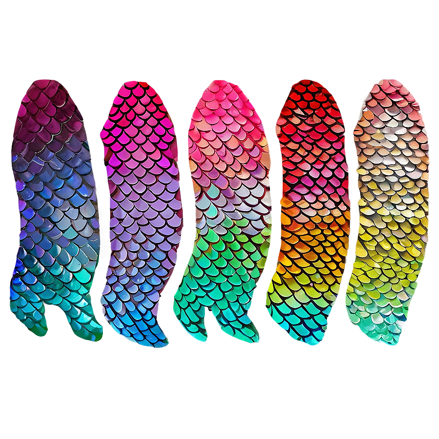 Hand Drawn Mermaid Scales Png 06272024 PNG image