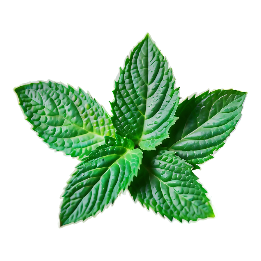 Hand Drawn Mint Leaf Png Wcv PNG image