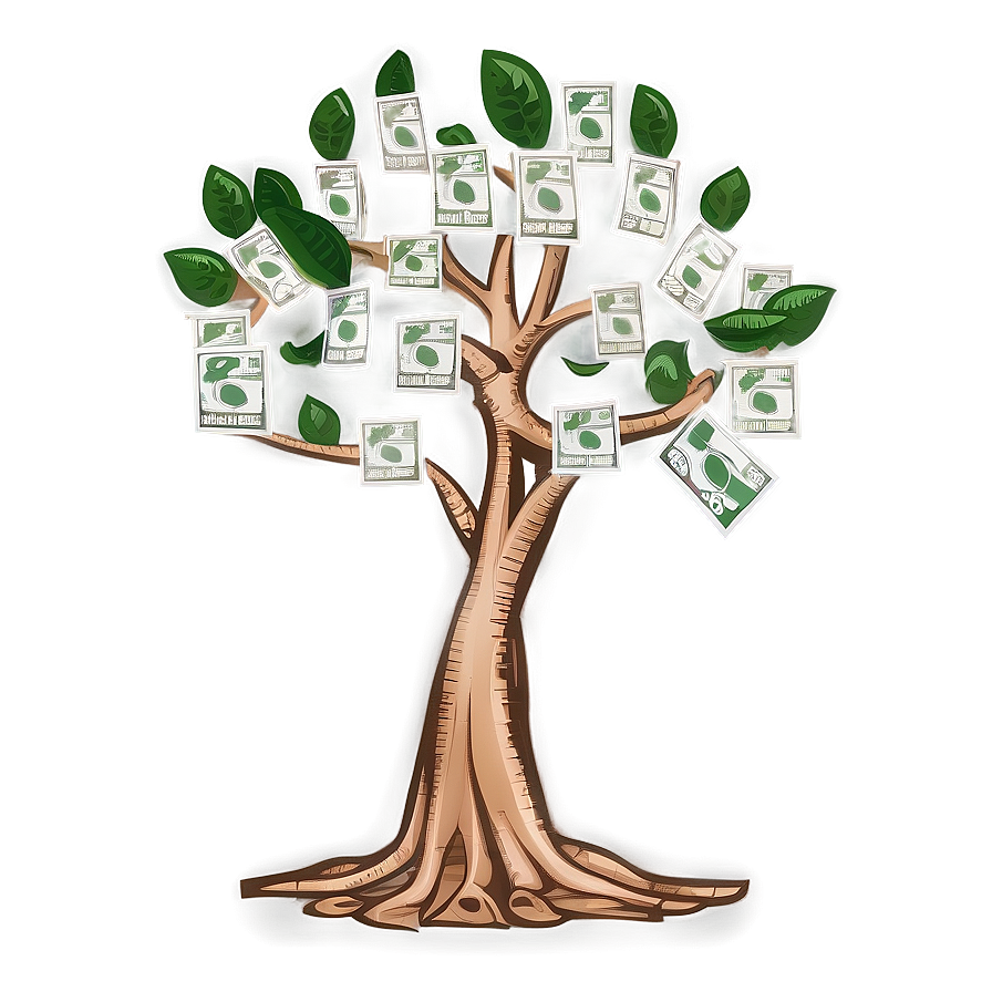 Hand Drawn Money Tree Png Fun77 PNG image