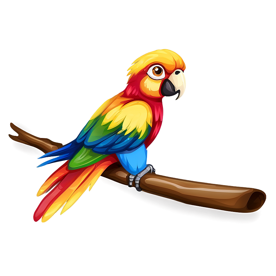 Hand Drawn Parrot Png 35 PNG image