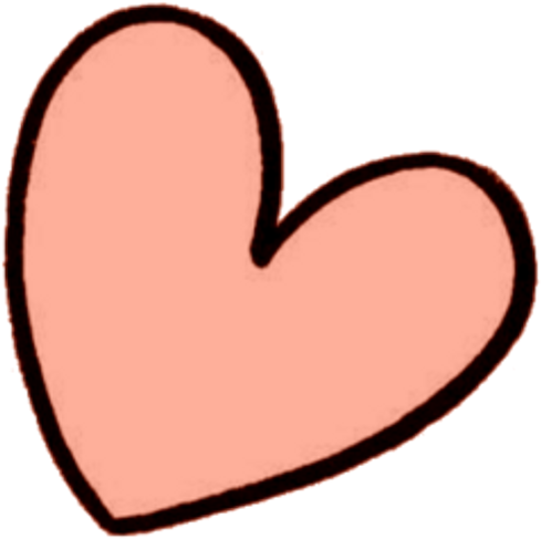 Hand Drawn Pink Heart Transparent Background.png PNG image