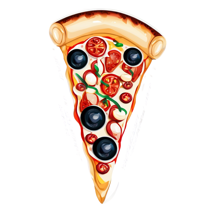 Hand Drawn Pizza Vector Png 06262024 PNG image