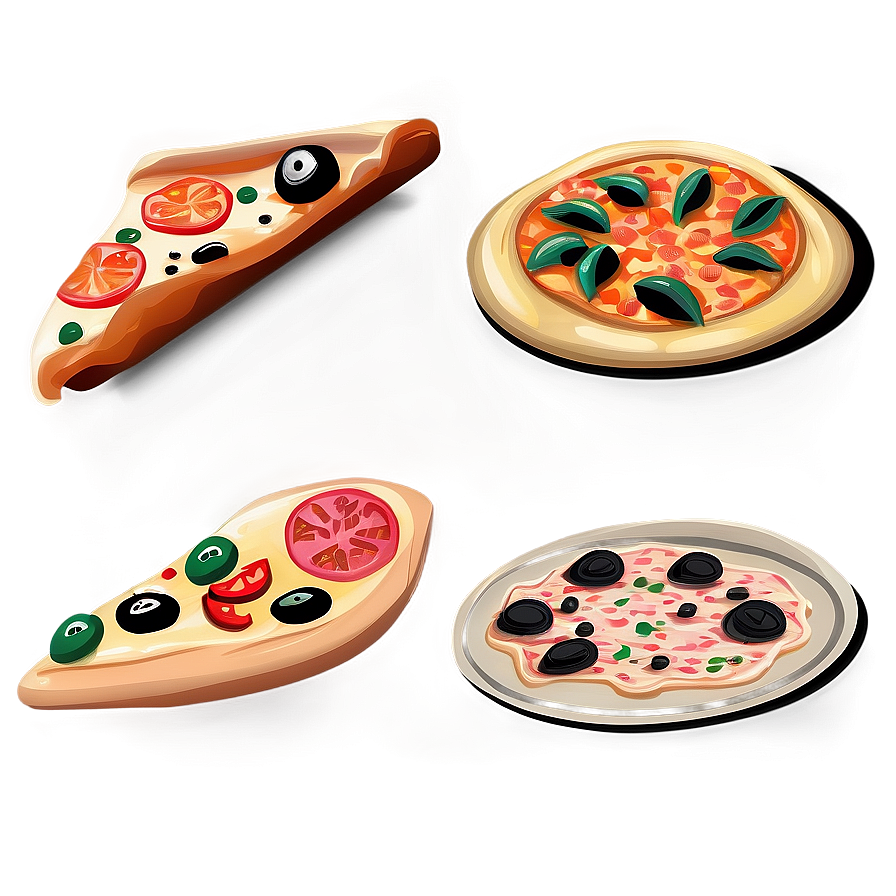 Hand Drawn Pizza Vector Png 50 PNG image