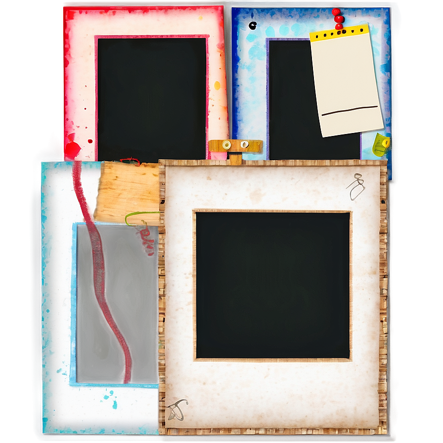 Hand Drawn Polaroid Frame Template Png 06262024 PNG image