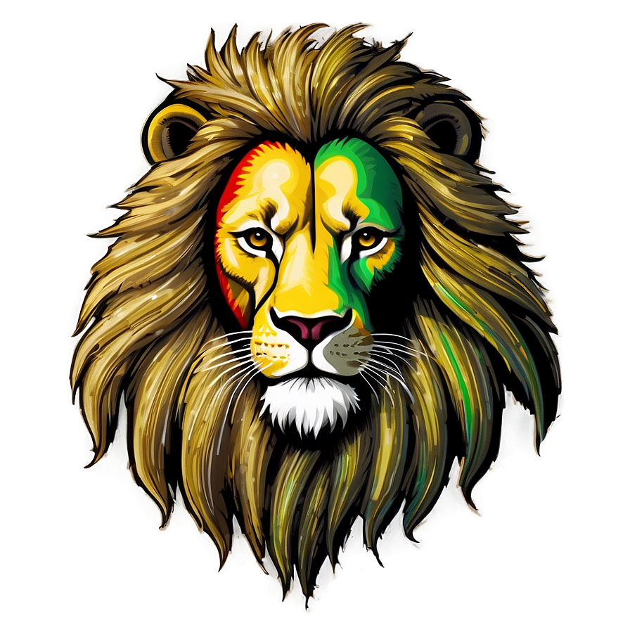 Hand-drawn Rasta Lion Sketch Png Udn PNG image