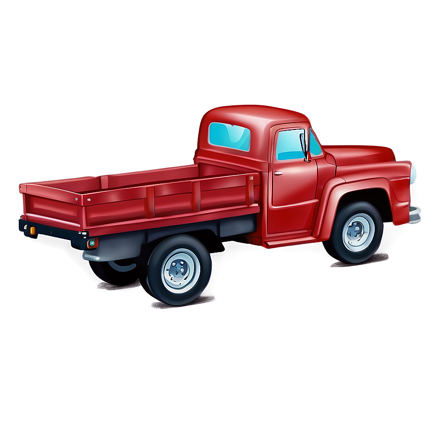 Hand Drawn Red Truck Png 26 PNG image