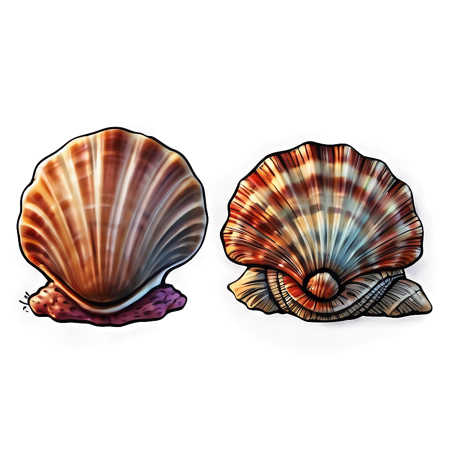 Hand Drawn Seashells Png 39 PNG image