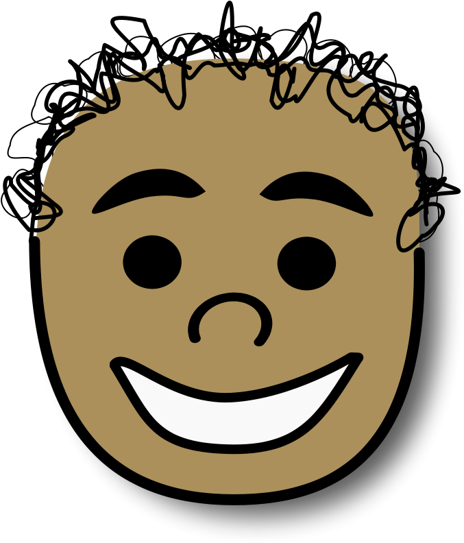 Hand Drawn Smiling Face Graphic PNG image