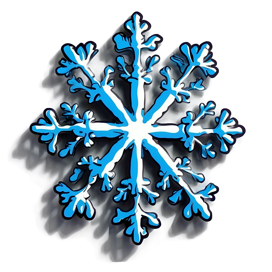 Hand-drawn Snowflake Simple Png 06282024 PNG image