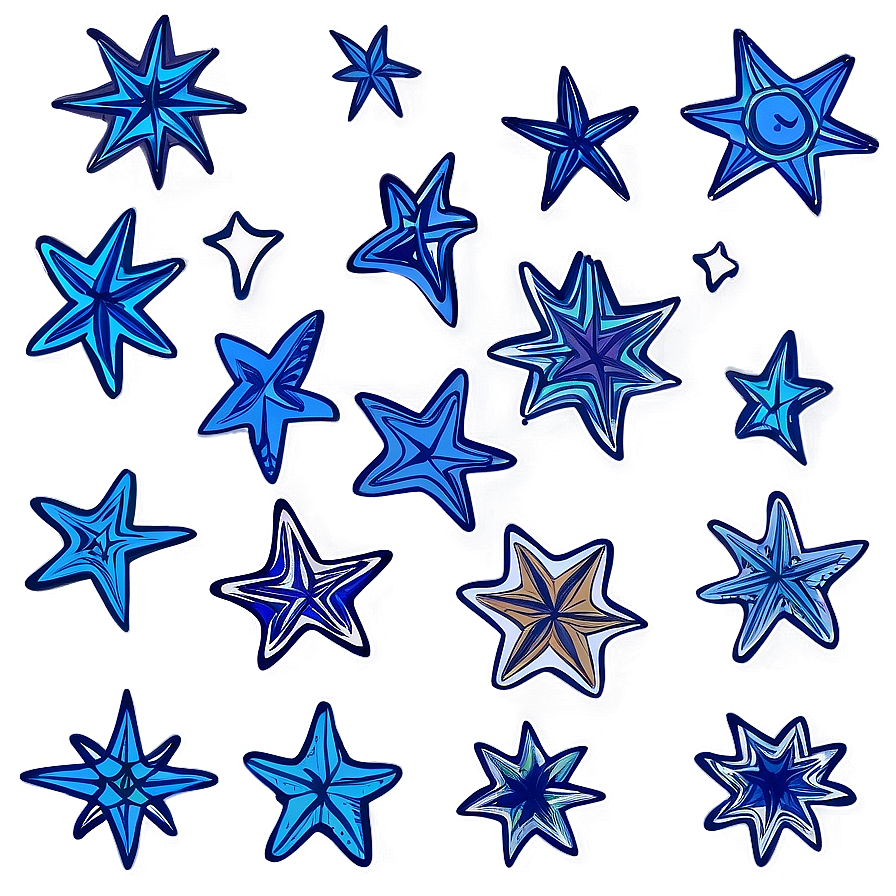 Hand Drawn Star Pattern Png 90 PNG image