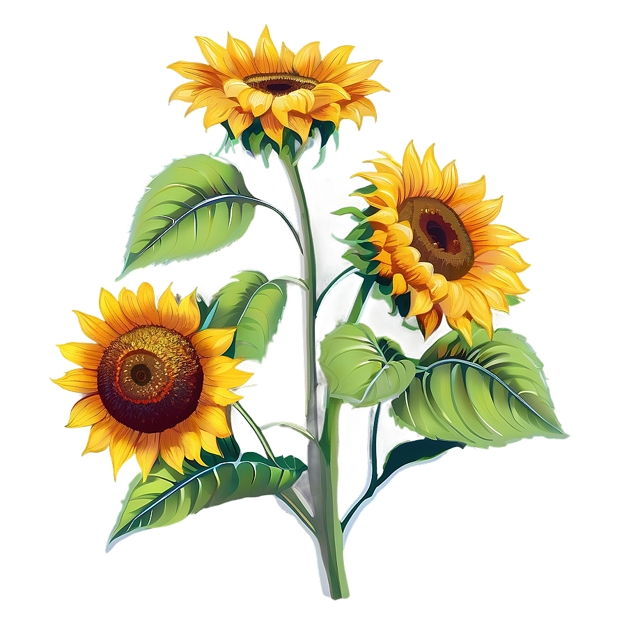 Hand Drawn Sunflower Transparent Png Wob PNG image