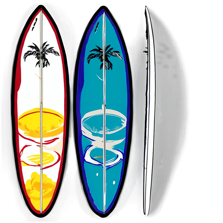 Hand Drawn Surfboard Png Bdt45 PNG image